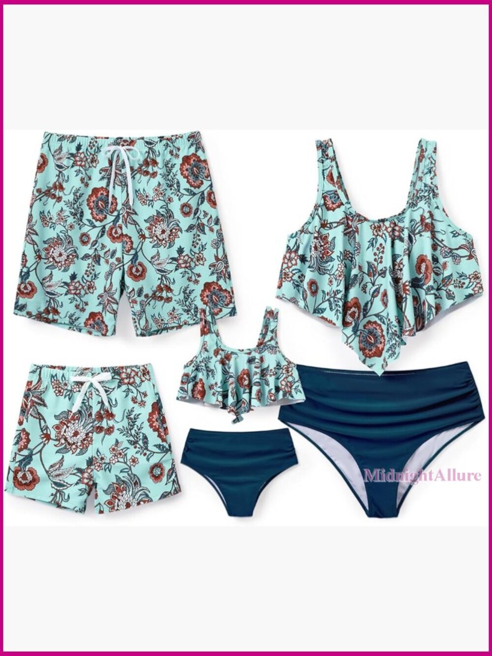 Two Piece Bandeau Bikini Set with High Waist Cheeky Bottoms